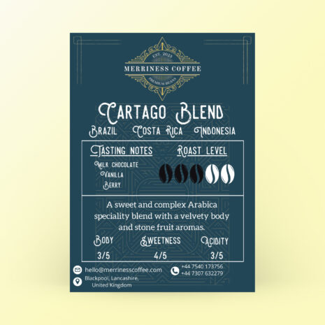 Cartago Blend - Label Cartago Blend - Label