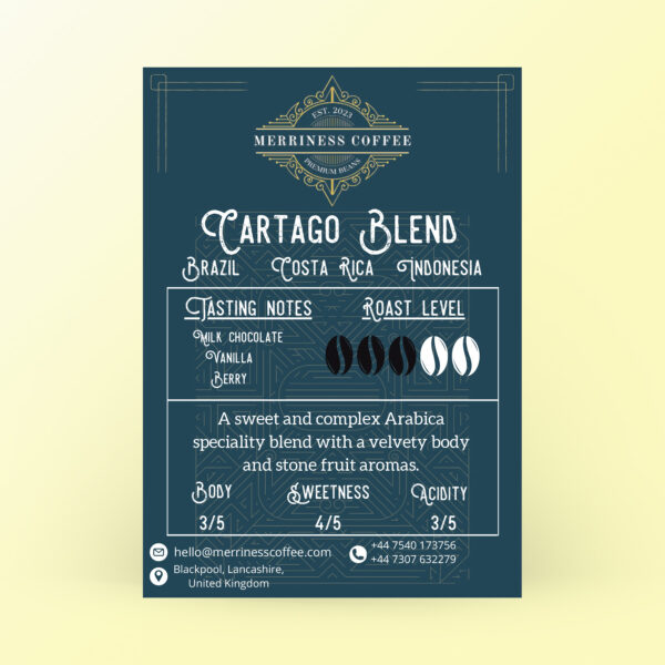 Cartago Blend – Label