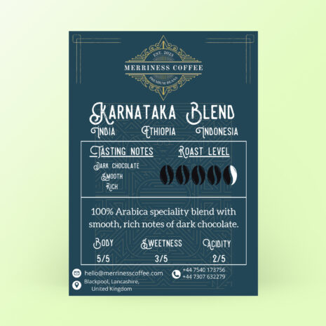 Karnataka Blend - Label Karnataka Blend - Label